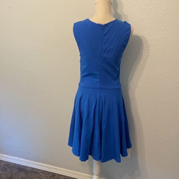 Diane von Furstenberg Royal Blue Jeannie Mini Dress Size 8 - Picture 5 of 9